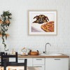 Stupell Industries German Shepherd with Pizza Framed Print Under Glass Art - 3 of 4