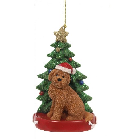 4.0 Inch Dog W/christmas Tree Pet Pup Best Friend Tree Ornaments : Target