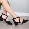 Dolly - Black Suede Pumps | Forever & Always Shoes - 3 of 4