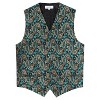 Gioberti Men's Formal 4pc Metallic Paisley Vest Necktie Bowtie and Pocket Square - 2 of 4