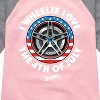Girls' - Hot Wheels - I Wheelie Love 4th of July Shirt Tail Raglan Graphic T-shirt - 2 of 3