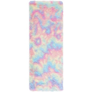 Rainbow Shag RBO100 Flatweave-Power Loomed Skid-Resistant Indoor Rugs - Safavieh - 1 of 4