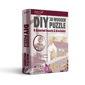 6ct Wooden Puzzle Insects and Arachnids Set - Hands Craft - 1 of 4