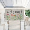 Stupell Industries Spring Wildflower Welcome Printed Outdoor Imitation Sisal Door Mat, design by Emily Cromwell - 3 of 4