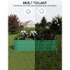 Galvanized Steel Raised Garden Bed, Open-Base Design, Tool-Assembly & Expandable Planter Box for Veggies/Flowers, Rust-Proof, Green/White - 3 of 4