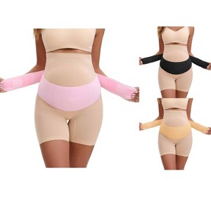 INSPIRE CHIC 3 Packs Women's Maternity Belly Bands-Soft and Breathable Support Band, Adjustable Belt - 1 of 4
