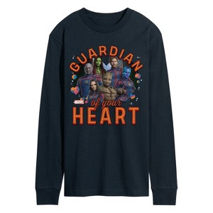Men's - Marvel - Guardian Of Your Heart Valentine Long Sleeve Graphic T-Shirt - 1 of 4
