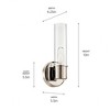 Kichler Lighting Aviv 1 - Light Sconce in  Polished Nickel - 2 of 4