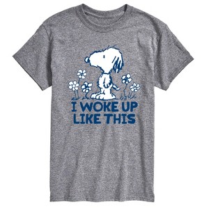 Men's - Peanuts - Andy I Woke Up Like This Short Sleeve Graphic T-Shirt - 1 of 4