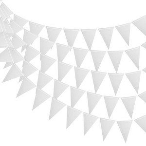 Unique Bargains Party Festive Wedding Birthday Banner Flags Decorations 5 Pcs - 1 of 4