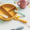 SARO "Food & Fun" 3-Compartment Silicone Plate: Suction Base, Baby-Led Weaning Toddler Feeding Plate - 2 of 3