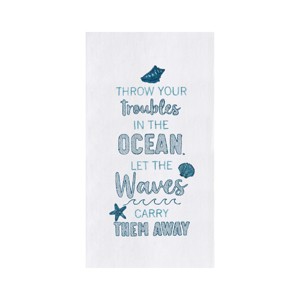 C&F Home Let The Waves Flour Sack Kitchen Dishtowel - 1 of 4