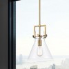 Newton Cone - 1 Light Stem Hung Pendant In Industrial Style-13.63 Inches Tall and 10 Inches Wide - 2 of 2