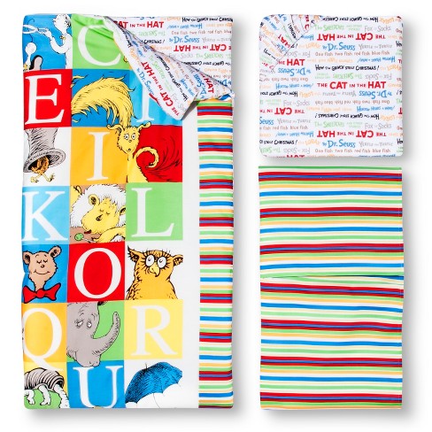 Dr Seuss By Trend Lab 3pc Crib Bedding Set Alphabet Seuss Target