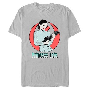 Men's Star Wars: A New Hope Princess Leia Red Logo T-Shirt - 1 of 4