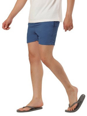 TATT 21 Men's Summer Casual Drawstring Waist Mesh Lining Board Shorts Dark Blue 38 — фото 5