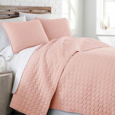 3pc Full/queen Due South Cotton Quilt Set Pink - Scout Home : Target