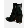 Zarka Rhinestones Embellished Block Heel Boots - 3 of 4