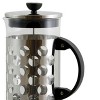 Mr. Coffee Polka Dot Brew 32 oz Silver Glass Coffee Press with Scoop - image 2 of 4
