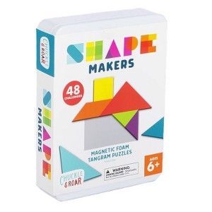 Chuckle & Roar Shape Makers Magnetic Foam Tangrams Game - 1 of 4