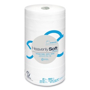 Papernet Heavenly Soft Special Kitchen Paper Towels, 2-Ply, 8 x 11, White, 60/Roll, 30 Rolls/Carton - 1 of 1