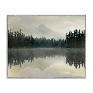 Stupell Industries Foggy Lake Forest Landscape Reflection Framed Giclee Art - 1 of 4