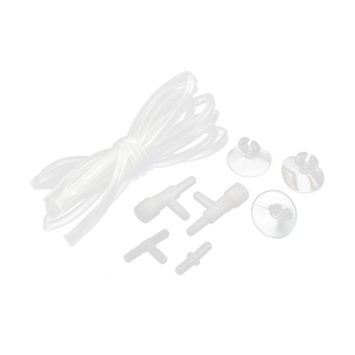 Unique Bargains Aquarium Fish Tank Air Valve Connector Plastic Water Tube 2M Length Clear