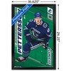 Trends International NHL Vancouver Canucks - Elias Pettersson 19 Framed Wall Poster Prints - 3 of 4