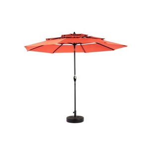 Cesicia Aluminium 10ft 3 Tier Auto-tilt Umbrella ,Outdoor Patio Umbrella (Base Not Included) - 1 of 4