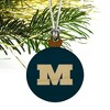 Millikin University Primary Logo Mini Small Tiny Wood Christmas Tree Holiday Ornament - 3 of 4