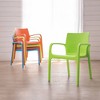 Alissa 2pk Stackable Outdoor Arm Chairs - Lagoon
 - image 4 of 4