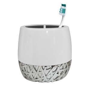 Bali Resin Toothbrush Holder - Nu Steel - 1 of 4