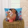 Disney Moana Free as the Ocean Aqua, Purple, Orange, and White Pua Pig Tropical Toddler Pillow - 4 of 4