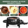 Heynemo 3QT Fondue Set, Electric Fondue Pot Set for Melting Chocolate & Cheese, 1000W Non-Stick Fondue Maker, Adjustable Temperature Control, 8 Forks - 4 of 4