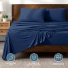 Premium 4 Way Microfiber Stretch Knit Sheet Set by Bare Home - 2 of 4