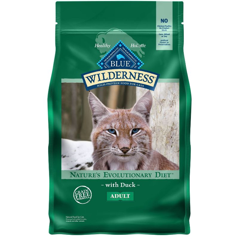 Blue Buffalo Wilderness Grain Free Duck Adult Premium Dry Cat Food, 1 of 8