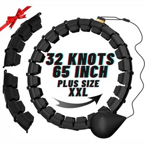 MAICIFI 65in Weighted Hula Hoop for Women - 32 Detachable Knots, Silent Workout, Waist & Abs 2-in-1 - 1 of 4