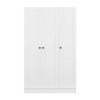 ORRD White 3-Door Shutter Wardrobe with Shelves - 4 of 4
