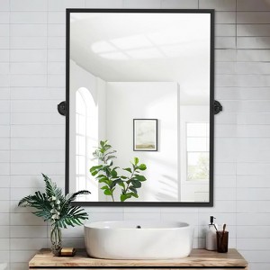Dovelina Metal Frame Pivot Bathroom Vanity Mirror - 1 of 4