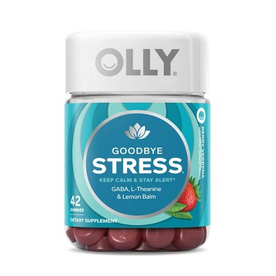 OLLY Goodbye Stress Supplement Gummies - Berry Verbena - 42ct