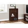 Monarch Specialties Bookshelf Bookcase 4 Tier 36InchH Office Bedroom Laminate Brown Transitional - 2 of 4