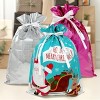 Wrapables Aluminum Foil Christmas Holiday Drawstring Gift Bags for Party Favors, Goodie Bag, Treats, Gift Wrap, Parties - 3 of 4