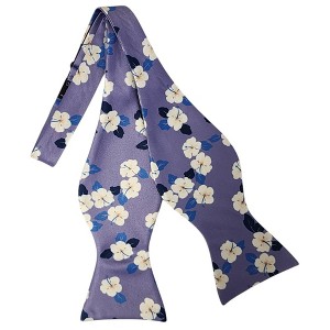 Men's Floral Printed 2.75" x 4.75" Adjustable 16" - 21" Self-Tie Bow Tie - 1 of 4