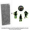Big Dot of Happiness Zombie Zone - Paper Straw Decor - Halloween or Birthday Zombie Crawl Party Striped Decorative Straws - Set of 24 - 3 of 4