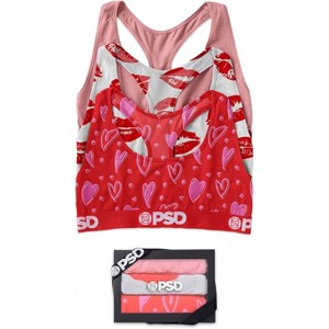 Women's Vday Sports Bra 3pack - PSD - 1 of 2