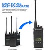 Motorola CP100D Analog UHF Portable Two Way Radio With Display and Limited Keypad, 16 Channel, - 2 Pack With Mic Bundle - image 3 of 4