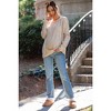 PinkBlush Light Blue Raw Hem Straight Maternity Jeans - 2 of 4