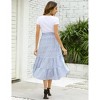 Maternity Dress High Waist Maternity Patchwork Long Skirt - 3 of 4