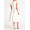 ELOQUII Women's Plus Size Shirred Bodice Midi Dress - 3 of 4