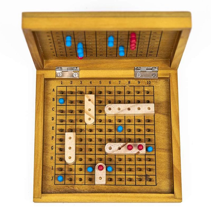 Professor Puzzle USA, Inc. Sea Battle | Classic Wooden Family Board Game, 3 of 5